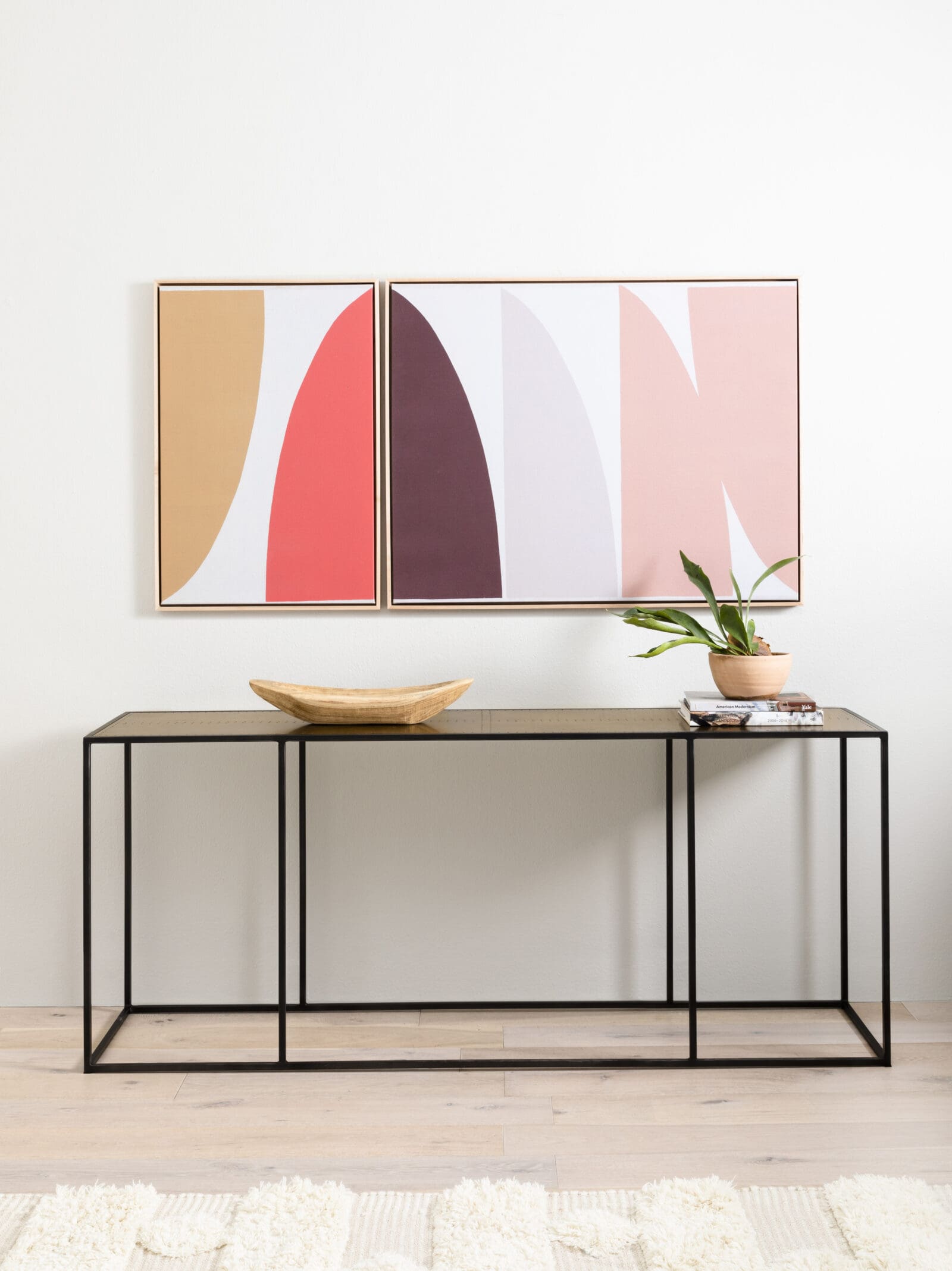 Phillip Console Table-Antique Brass Clad | Merge Home